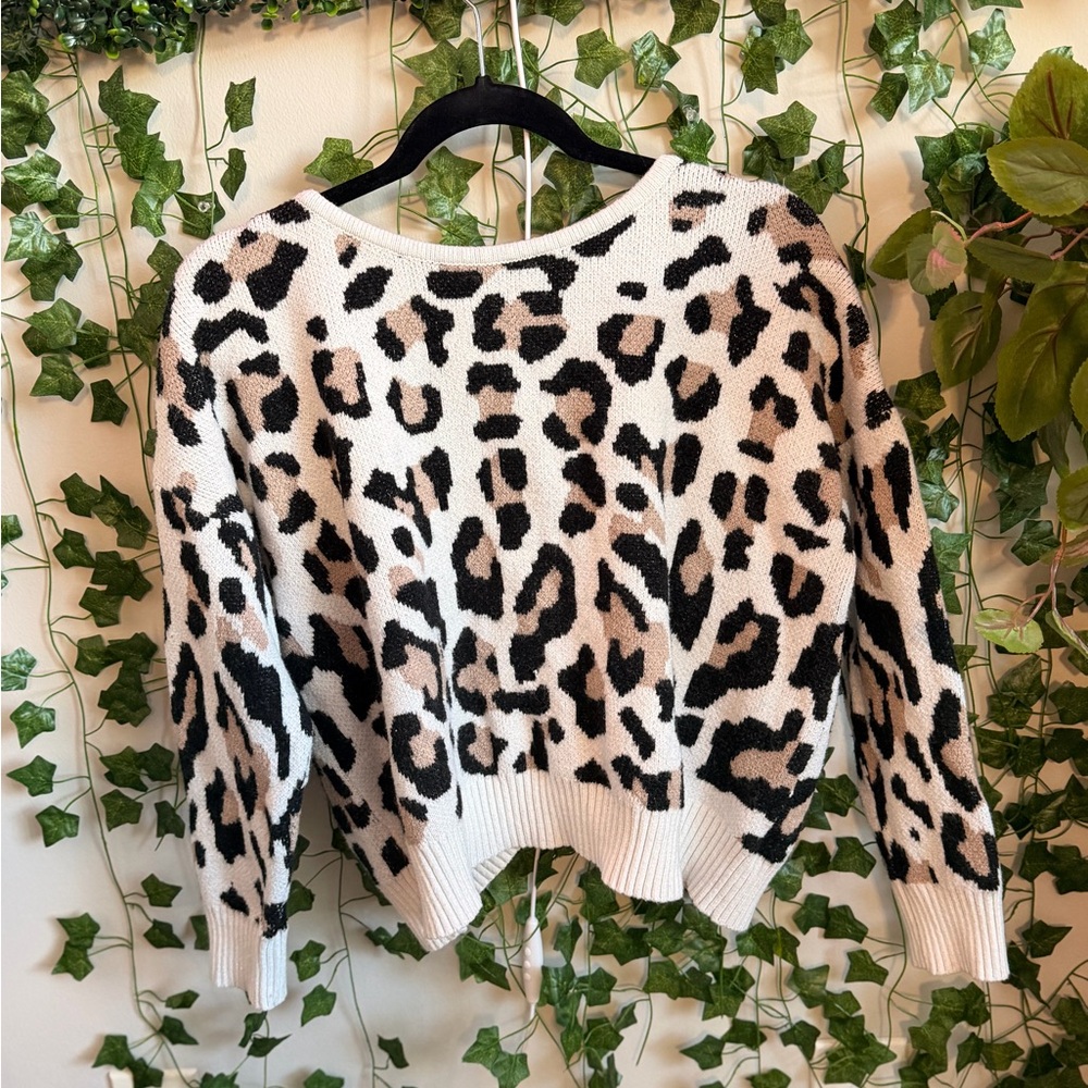 Leopard Print Women's Sweater